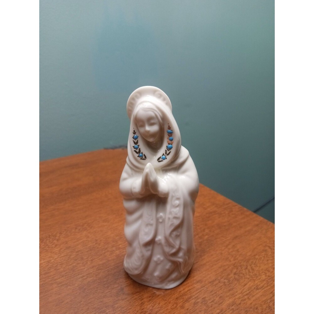 Vintage 1993 Lenox Jewels Collection Kneeling Mary Nativity Piece 5" Tall
